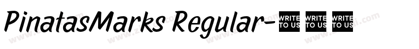 PinatasMarks Regular字体转换